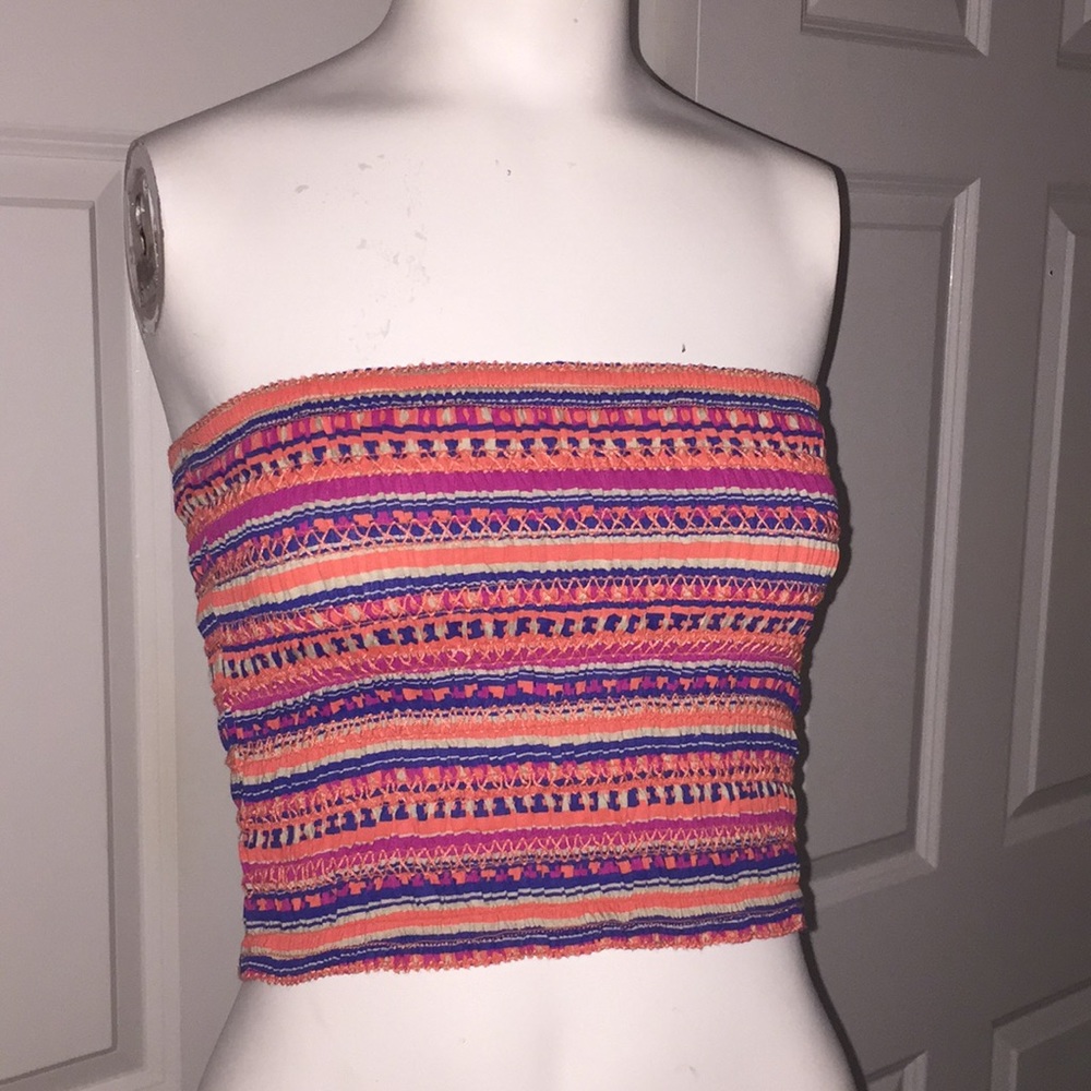 Guess Thelma Smocked Tube Top